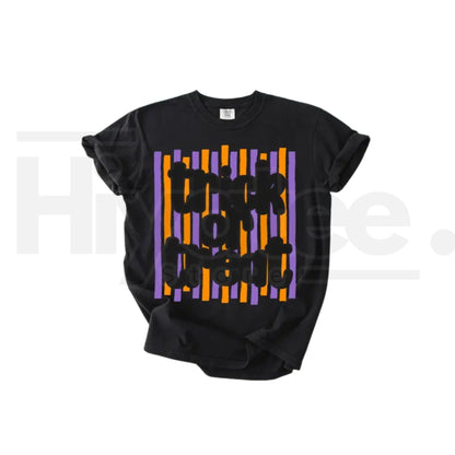 Comfort Colors Trick or Treat Preppy Striped Tee