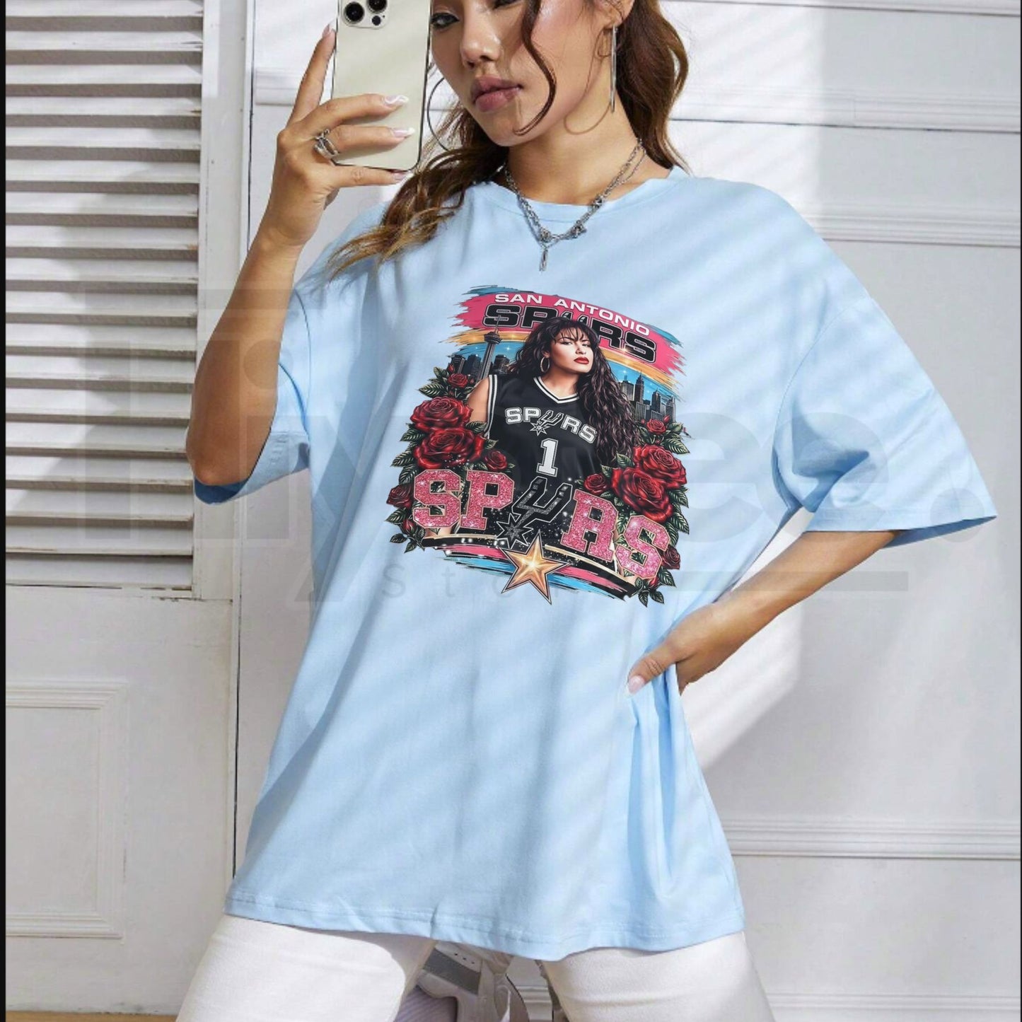 Selena Quintanilla San Antonio Spurs T-Shirt – Vintage 90s Style Graphic Tee, Queen of Tejano Basketball Merch