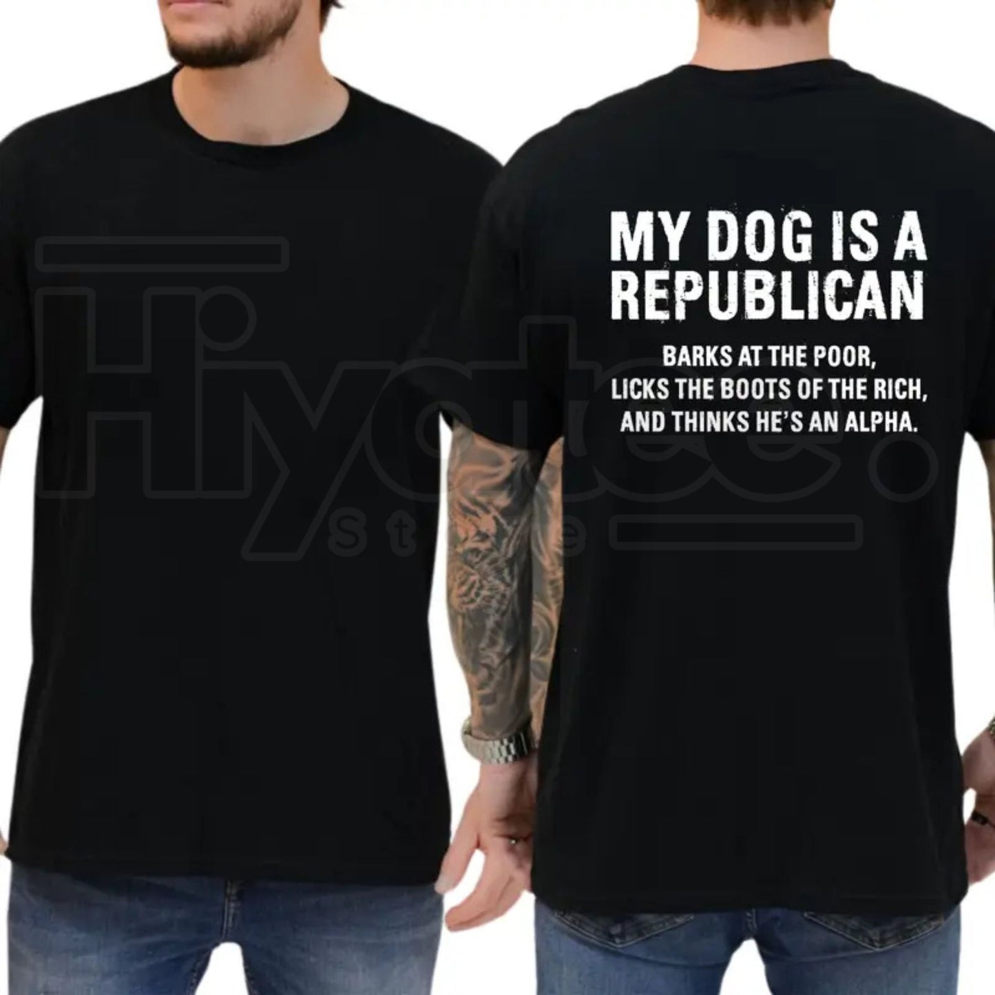 My Dog Is A Republican T-Shirt – Funny Sarcastic Political Humor Graphic Tee
