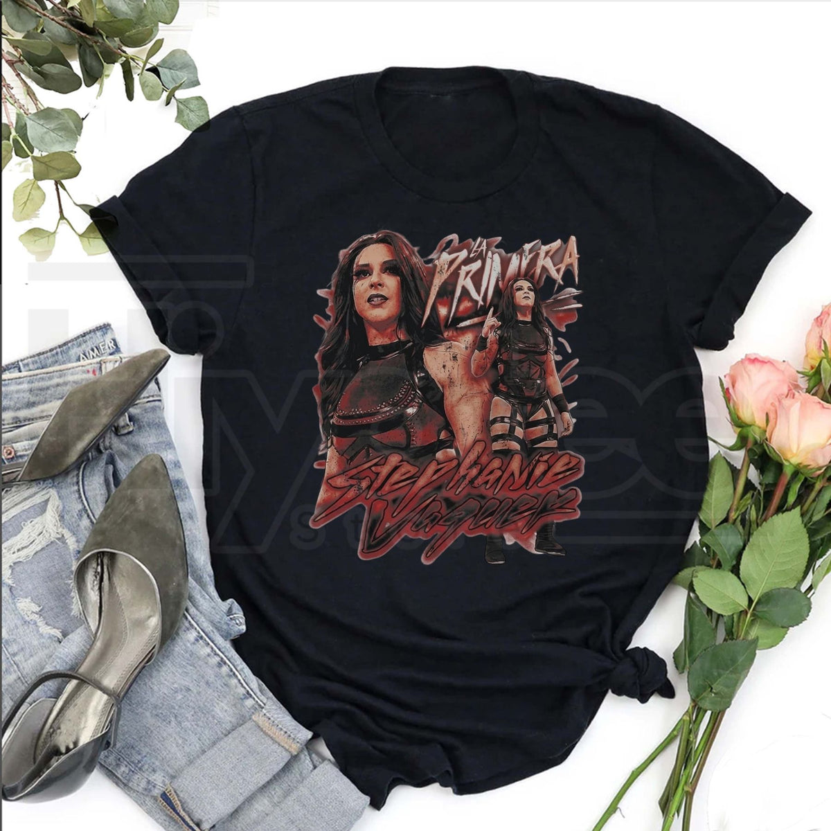 Stephanie Vaquer Grunge T-Shirt – Pro Wrestling Bootleg Tee