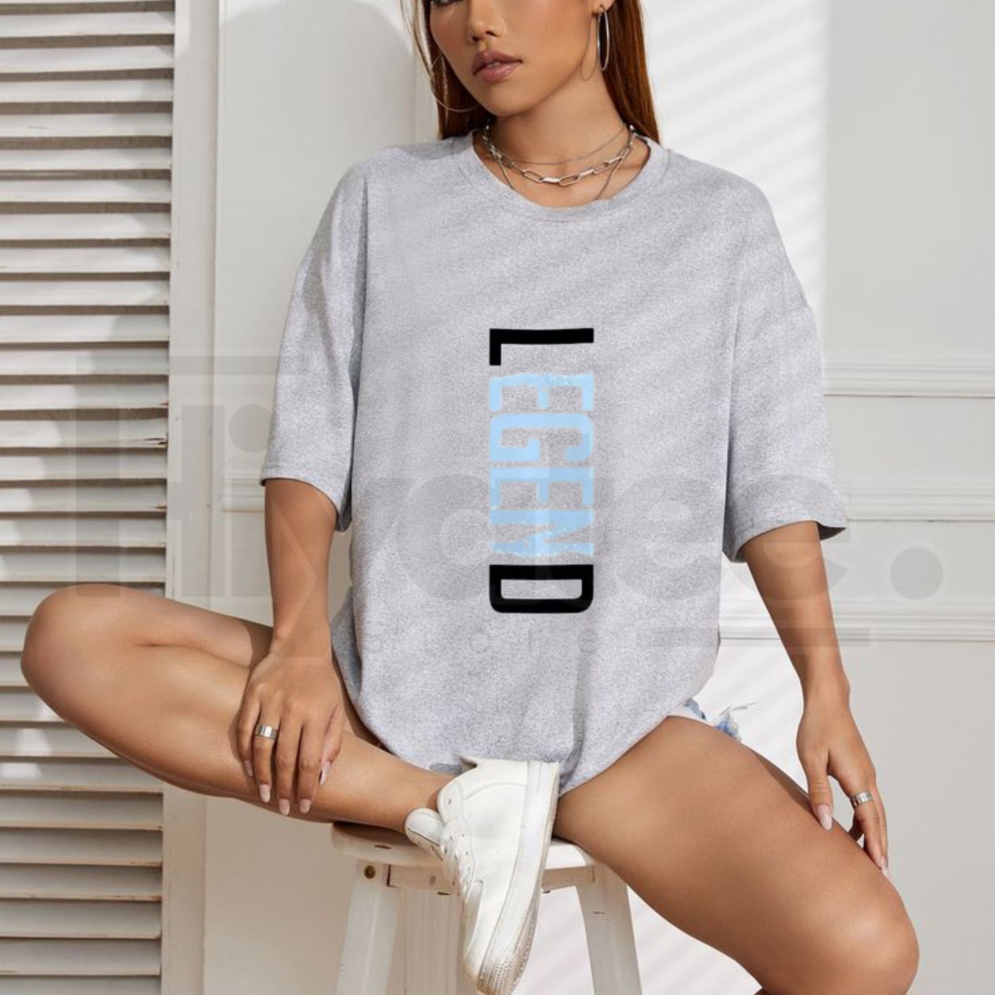 "Legend" Vertical Print – Modern Oversized Streetwear Graphic Top