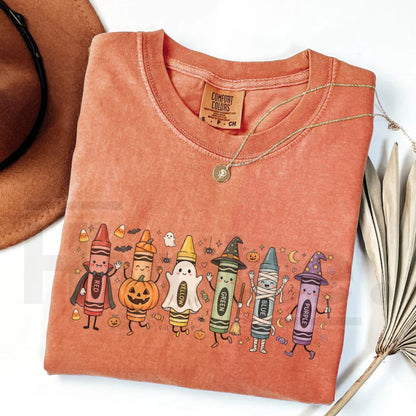 Comfort Colors® Funny Teacher Life T-Shirt – Happy Doodle Back To School Preschool Tee