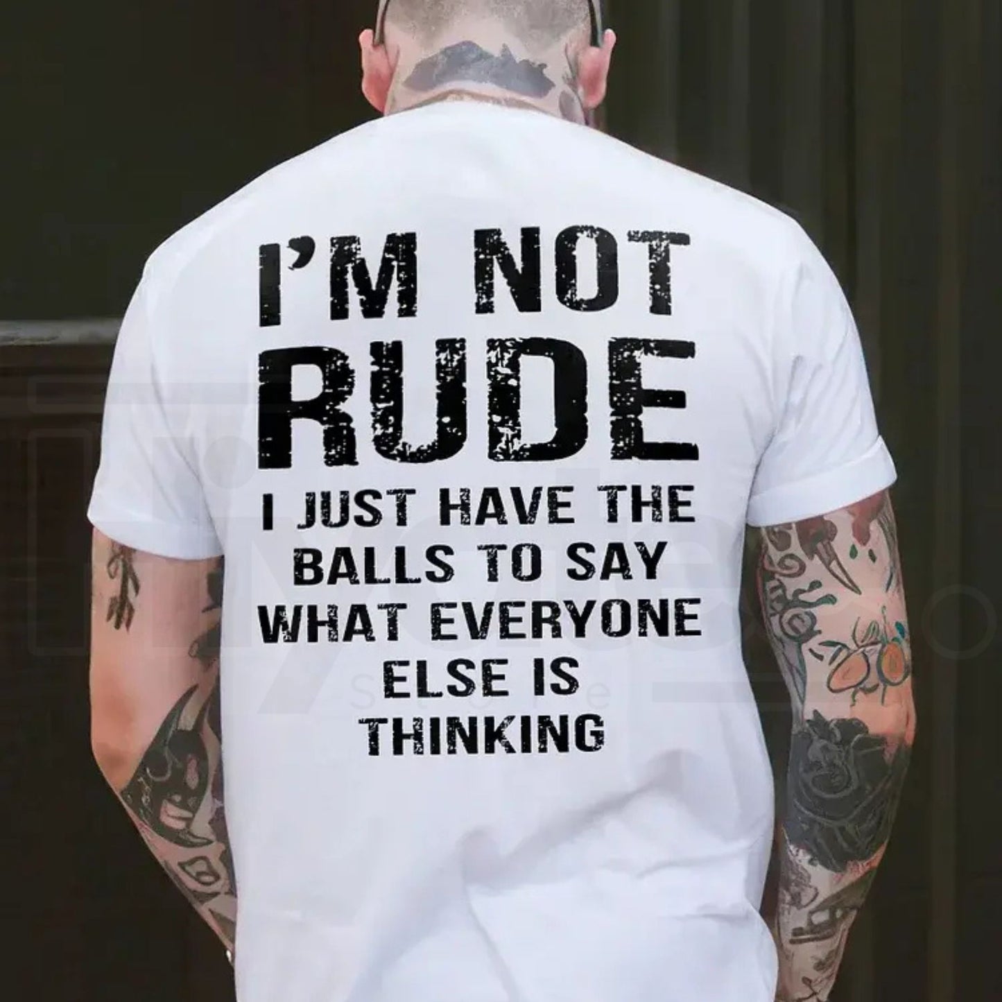 "I'm Not Rude" Funny Sarcasm T-Shirt – Premium Cotton Basic Crewneck