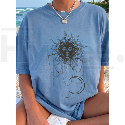 Comfort Colors Patricia Boho Sun & Moon T-Shirt – Widow's Bay Funny Tee