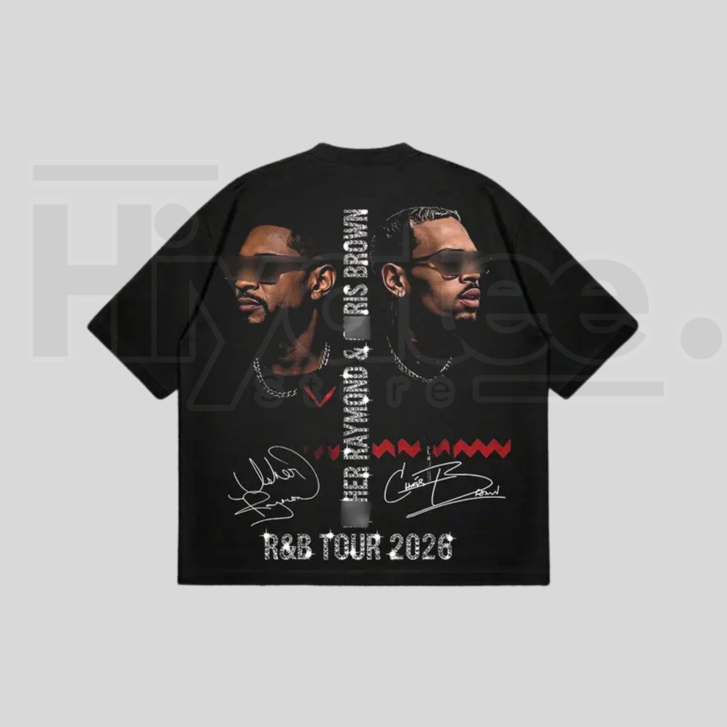 The R&B Tour 2026: Raymond & Brown" – Urban Soul Graphic Top