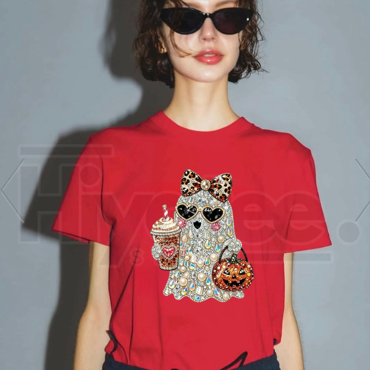 Vintage Stone Ghost T-Shirt – Weathered Spooky Cotton Tee