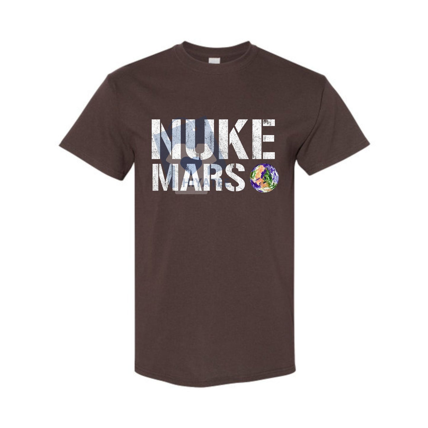 "Nuke Mars" Graphic T-Shirt – Elon Musk SpaceX Fan Tee, Space Exploration Gift