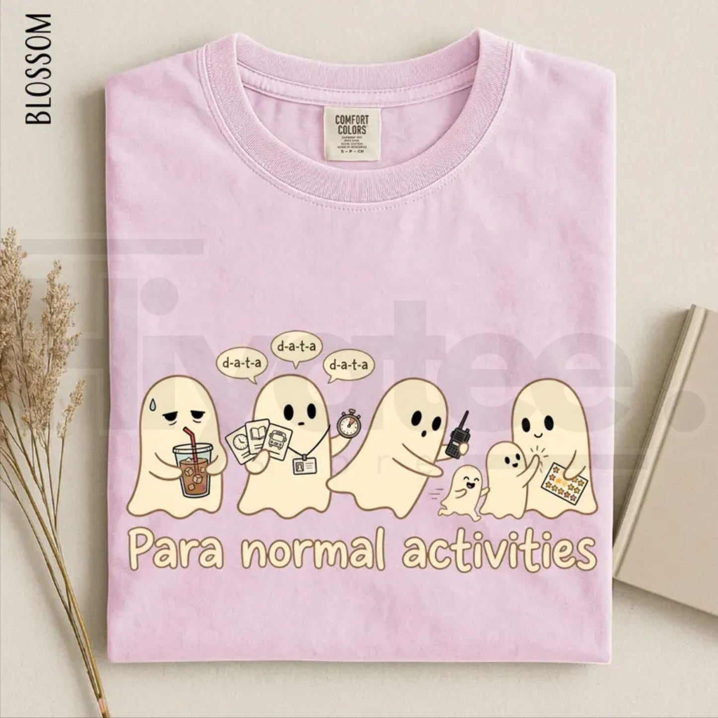 Para Normal Activities Shirt Funny Ghost Paraprofessional Teacher Halloween Tee