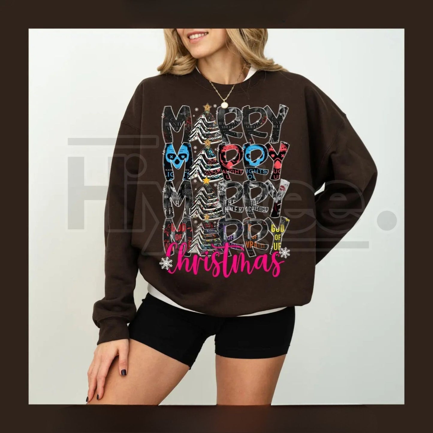 Haunting Adeline Morally Grey Christmas Sweatshirt