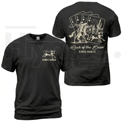 Kimes Ranch Luck Of The Draw T-Shirt – Western Rodeo Graphic Tee