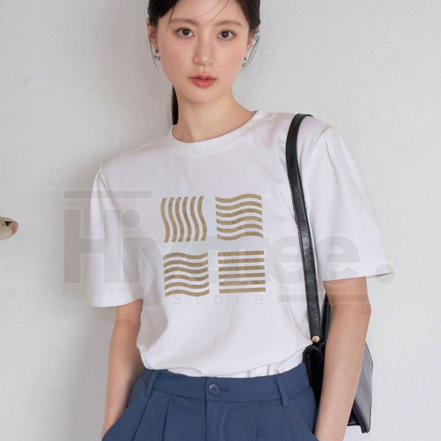 "Elemental Stones" – Retro Minimalist Fifth Element Graphic Top