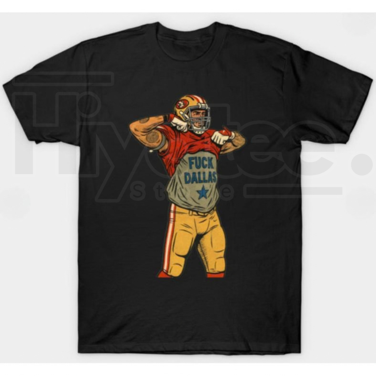 Vintage San Francisco City Football T-Shirt – Retro Comic Style Game Day Tee