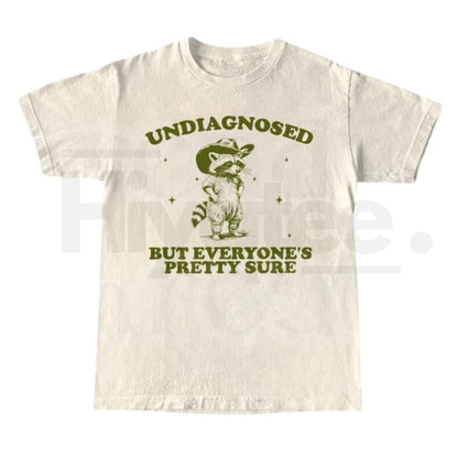 "Undiagnosed But Everyone's Sure" – Funny ADHD Retro Graphic Top