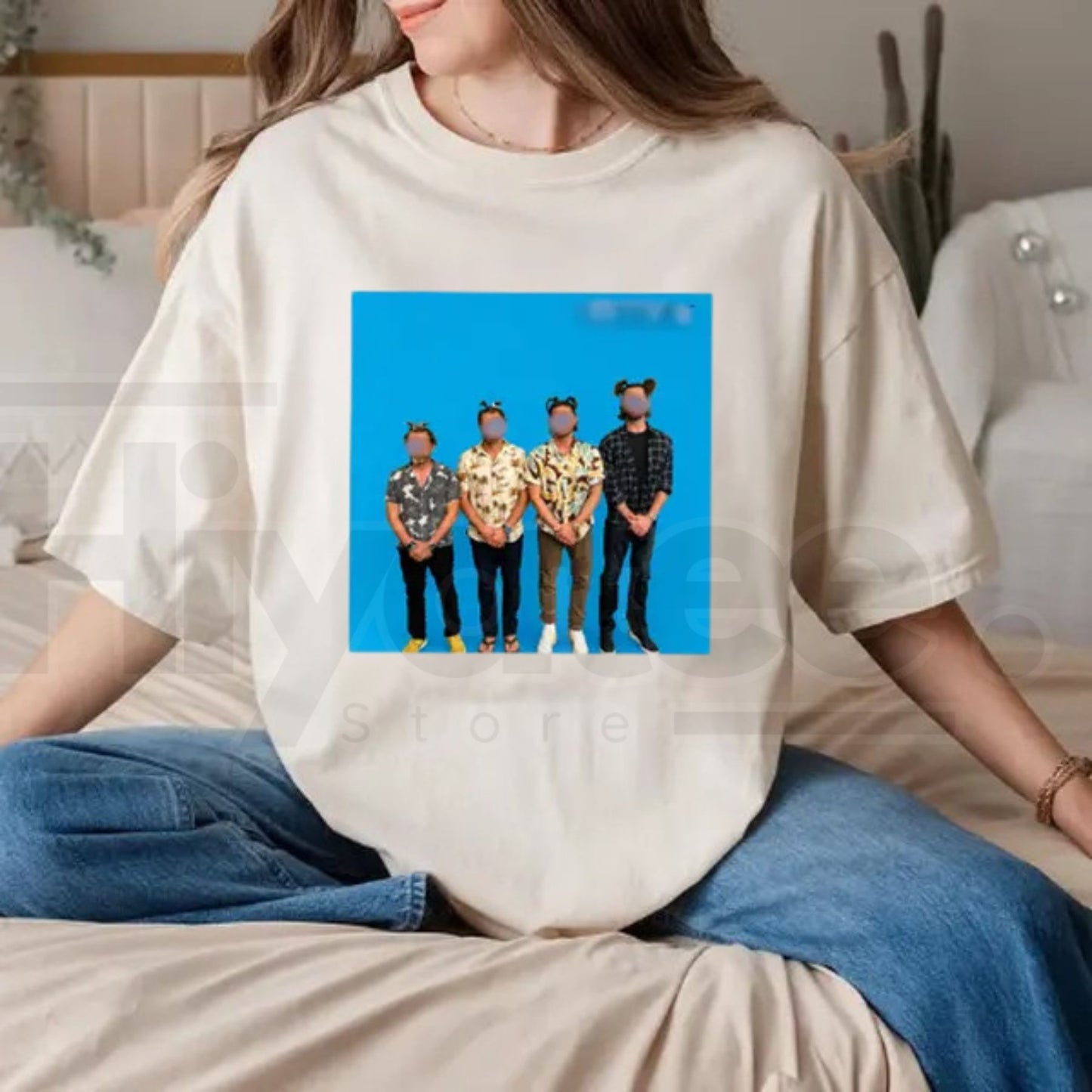 Blue Album Parody Hunter Squad T-Shirt – Funny TV Fandom Graphic Tee