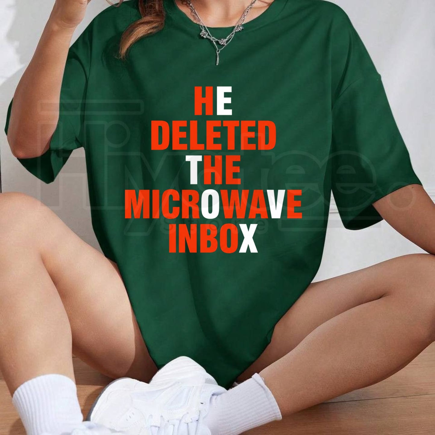He Deleted The Microwave Inbox T-Shirt – Viral Internet Meme Graphic Tee