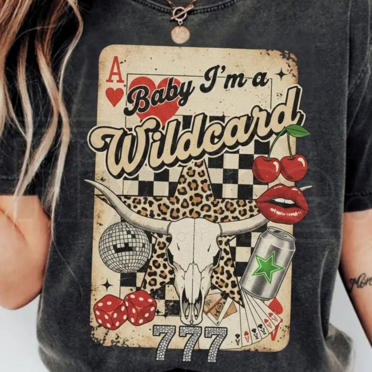 Comfort Colors® Trendy Cowgirl T-Shirt – Retro Wild Card Collage Tee, Wild West Graphic Quotes Country Shirt