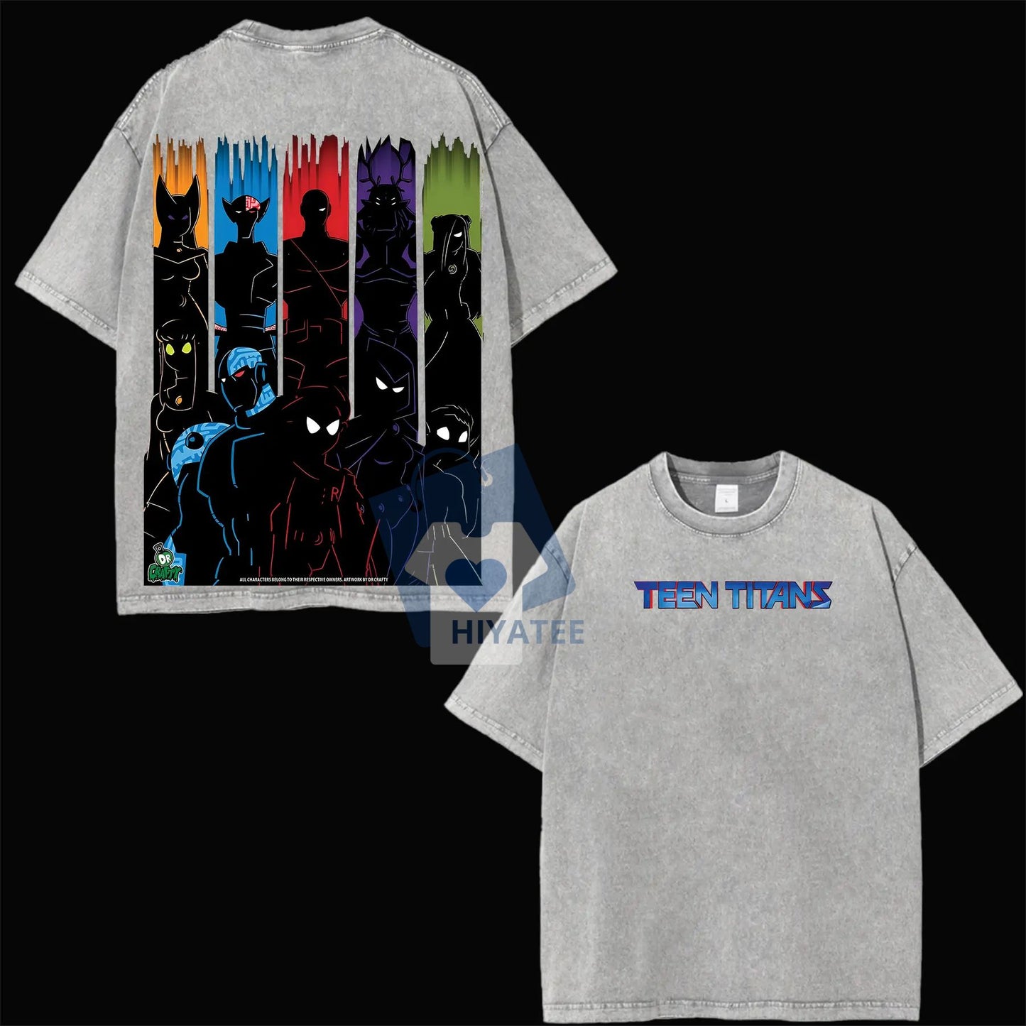 Teen Titans – Dark Mode Shadow Edition Oversized Tee