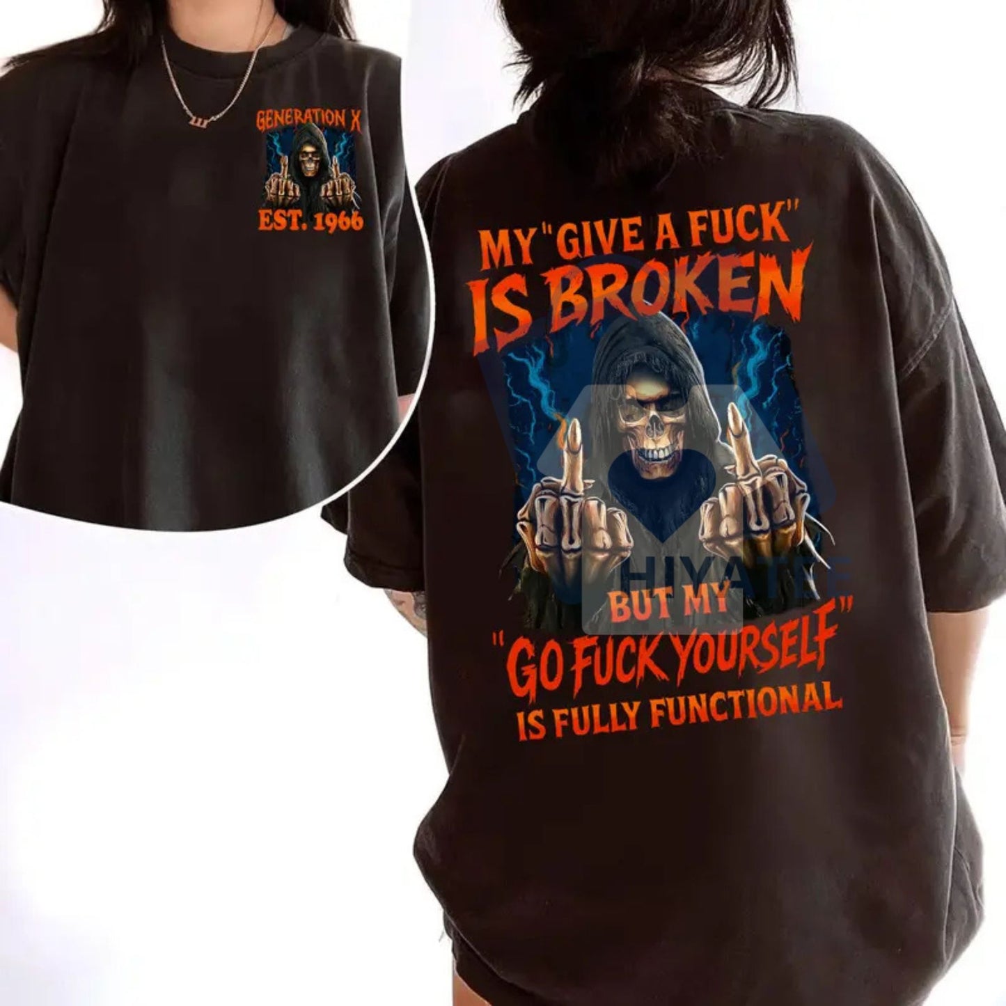 "Badass Generation" Gen X T-Shirt – Custom Year & FAFOT Slogan Tee