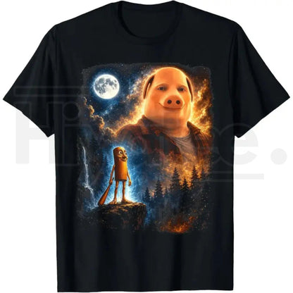 Tung Tung Tung Sahur John Pork T-Shirt – Viral Meme Graphic Tee