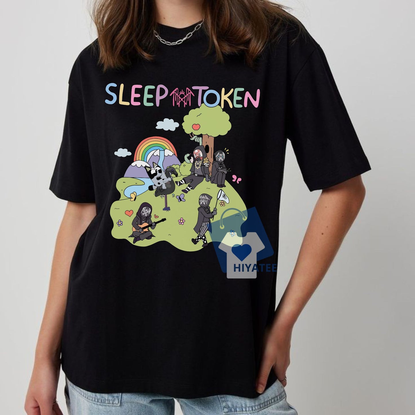 Sleep Token Flamingo Tee – Funny Meme Band Shirt for Tour 2025 Fans