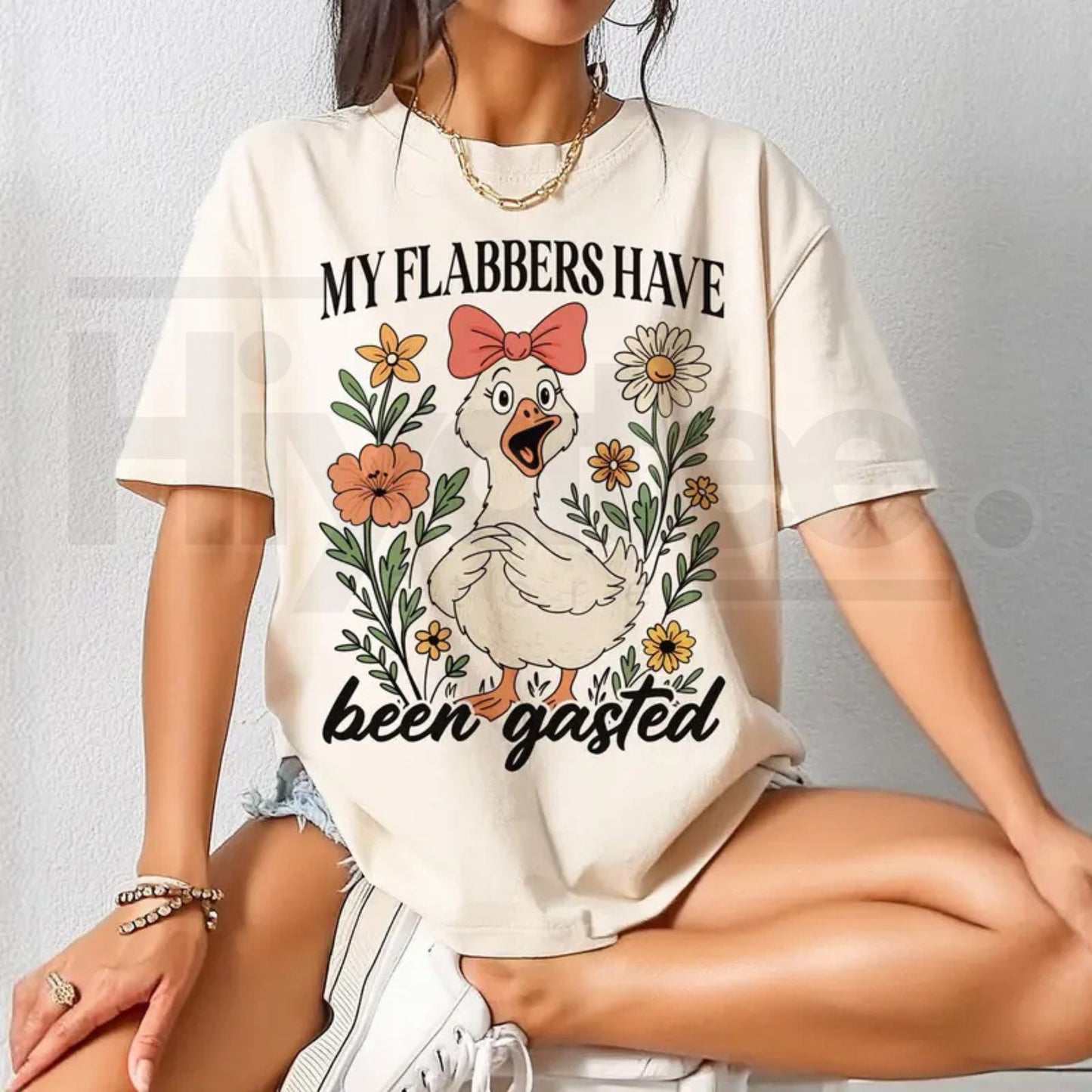"My Flabbers Have Been Gasted" – Snarky Sarcastic Goose Graphic Top