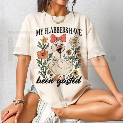 "My Flabbers Have Been Gasted" – Snarky Sarcastic Goose Graphic Top