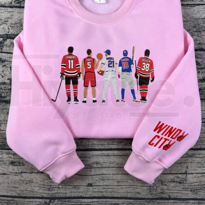 "Windy City" Embroidered Sweatshirt – Hockey Romance, Bookish Gift for Fans of Liz Tomforde