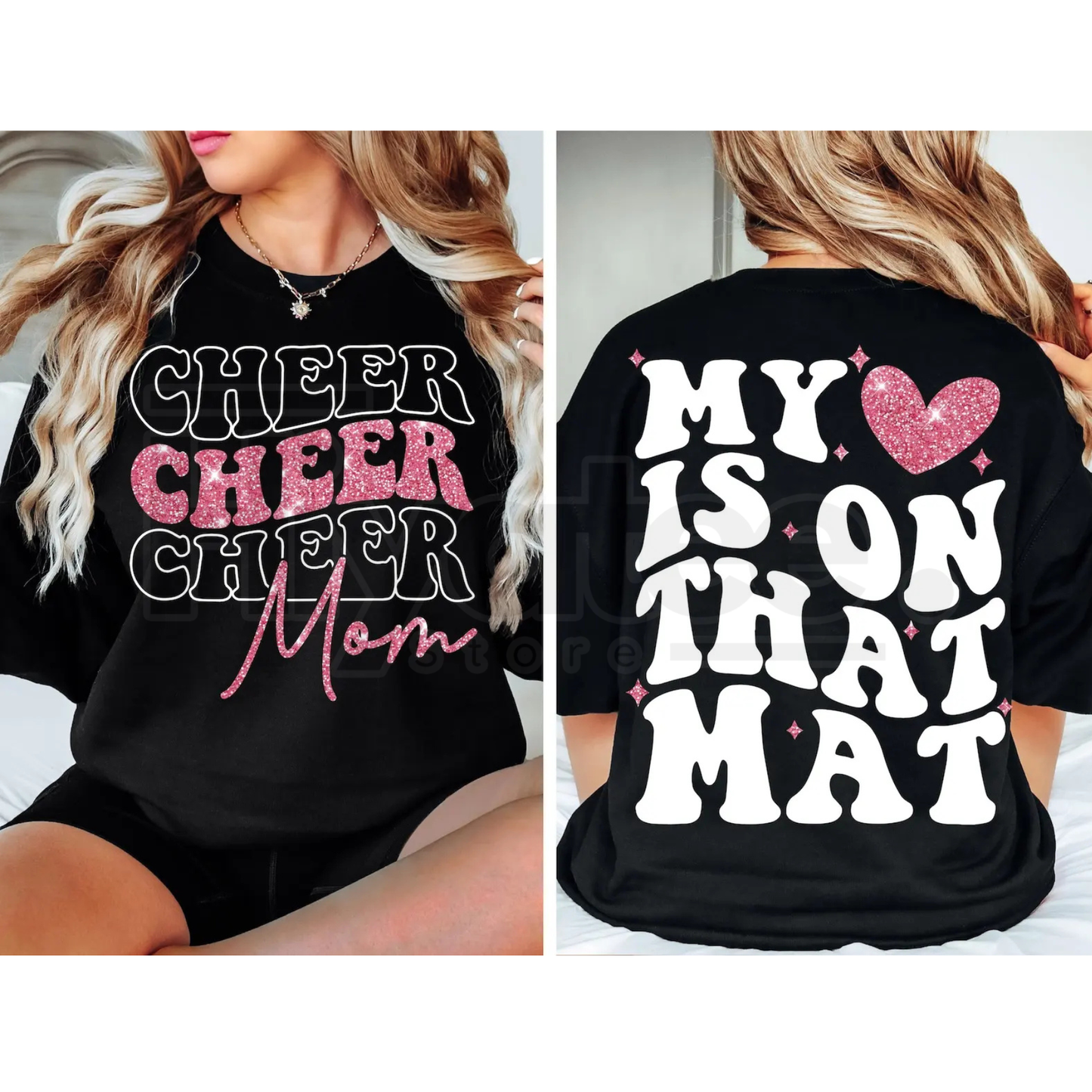 "Cheer Mom" Game Day T-Shirt – Sparkling Cheerleader Competition Graphic Tee