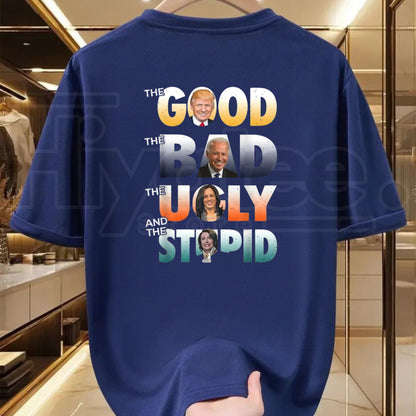 The Good The Bad Spaghetti Western Parody T-Shirt – Retro Cowboy Movie Graphic Tee