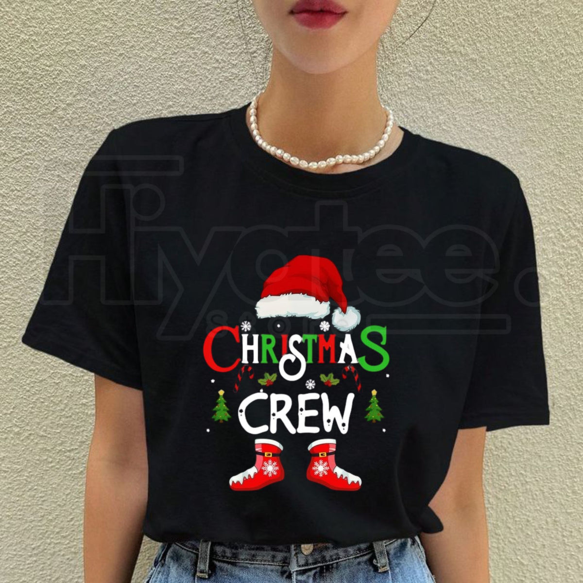 Christmas Crew Graphic T-Shirt – Matching Family Holiday Sports & Outdoor Tee