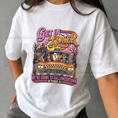 Going To Halloweentown Graphic T-Shirt – Spooky Retro Halloween Travel Tee