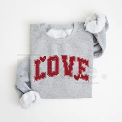 Retro Love Valentines Heart Sweatshirt: Cute Vintage Teacher Valentine Crewneck
