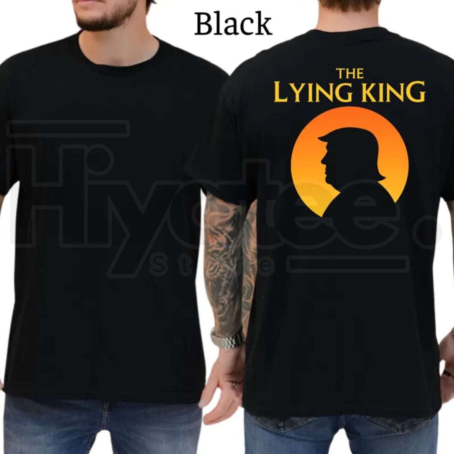 The Lying King Typography T-Shirt – Funny Graphic Tee, Humorous Daily Casual Statement Shirt for Men & Women
