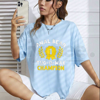 "Bead Tug O War Champion" Classic T-Shirt – Funny Adult Humor Graphic Tee