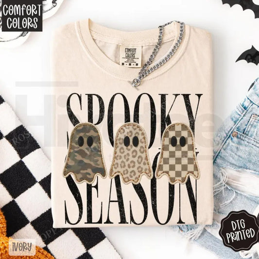 Spooky Season Shirt Comfort Colors Trendy Halloween Women's Tee