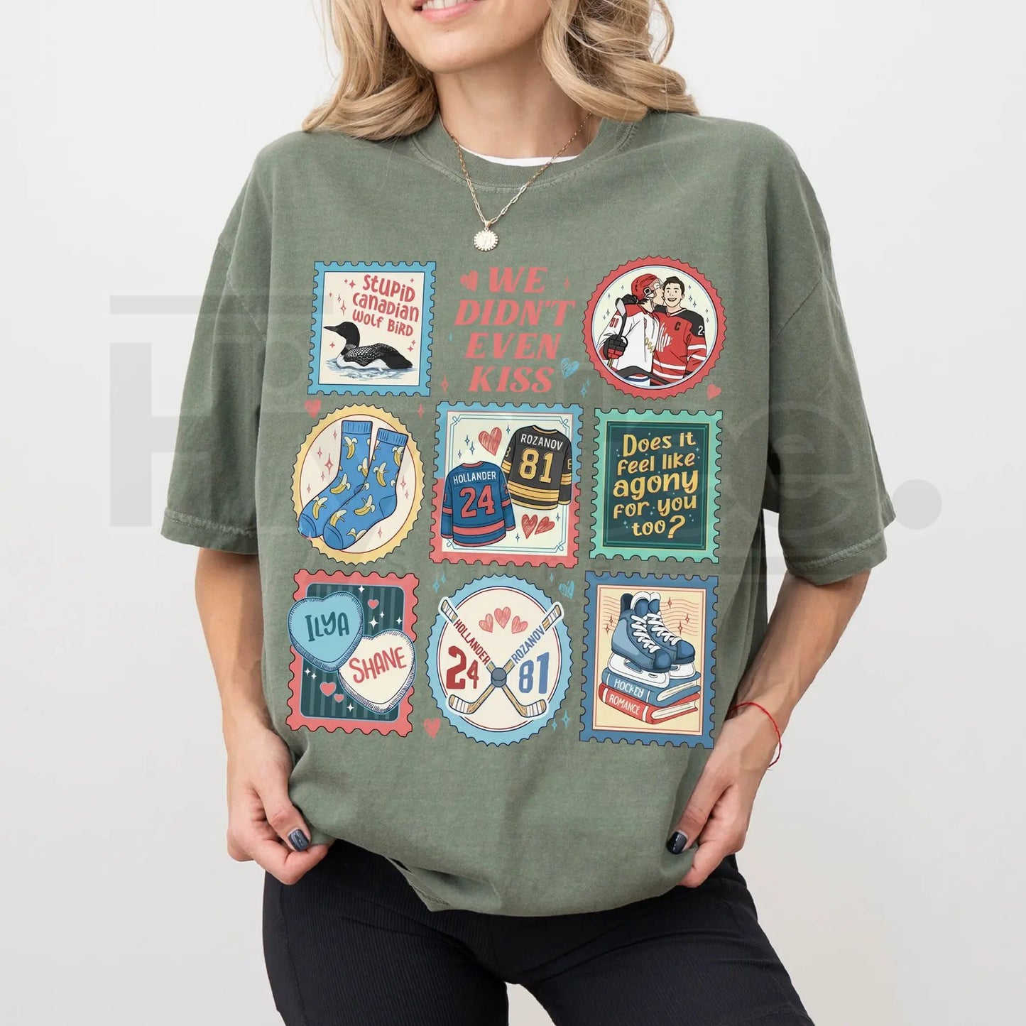 Comfort Colors® Heated Rivalry Connor & Ilya Shirt – Hockey Romance Fan Tee, Hollander Rozanov Love Gift