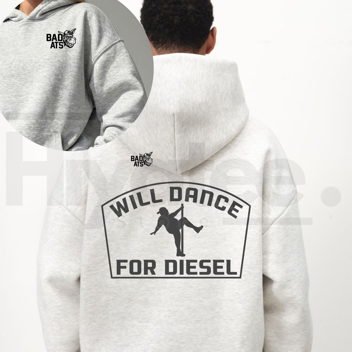 Men’s "Will Dance For Fuel" Graphic Hoodie – Funny Car & Boat Enthusiast Cotton Pullover