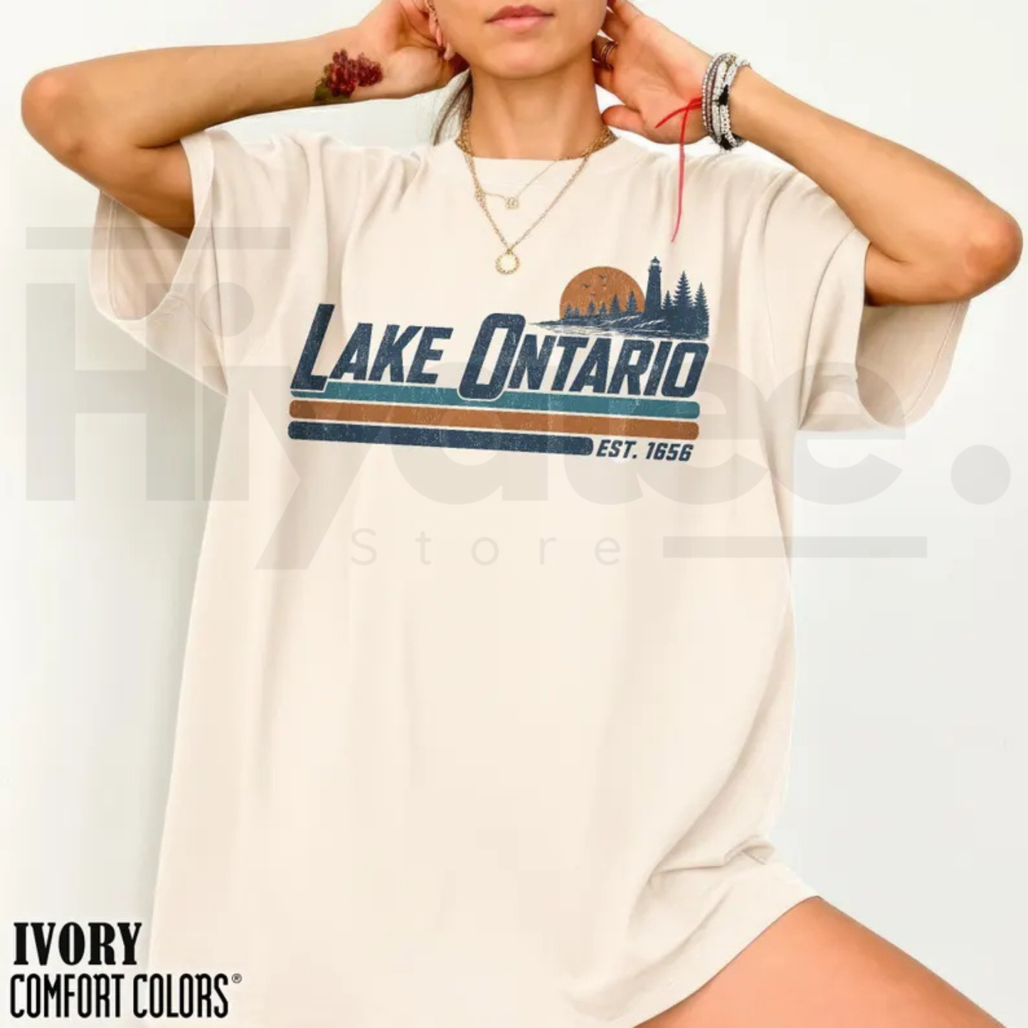 Lake Ontario Great Lakes Shirt Vintage Quiet Activism Comfort Colors Tee