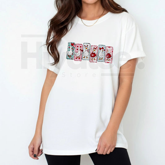 Comfort Colors® Valentine Silly Goose Tee – Cute Heart Shirt