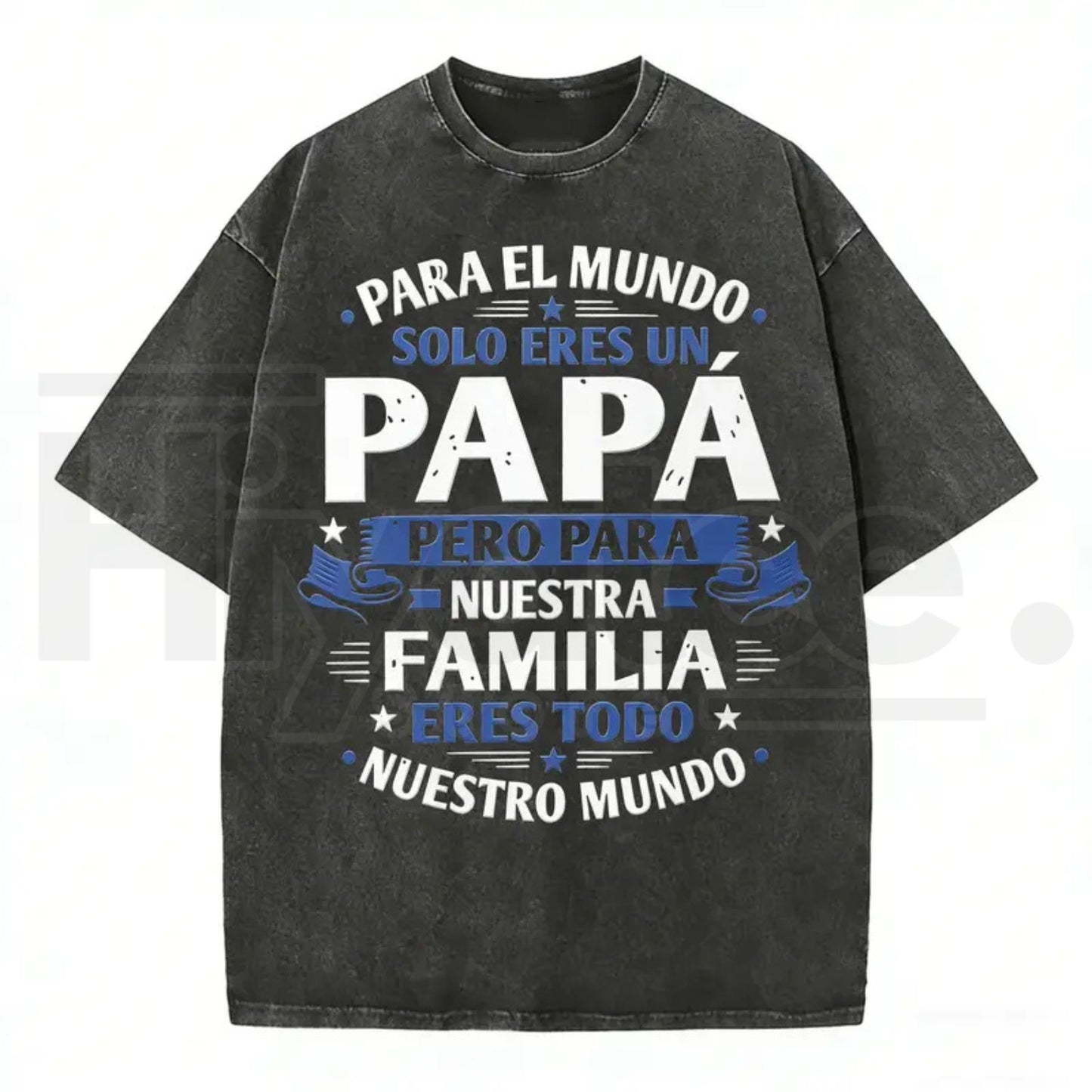 Premium "Papa" Vintage Washed T-Shirt – High-Quality Father’s Day Graphic Tee
