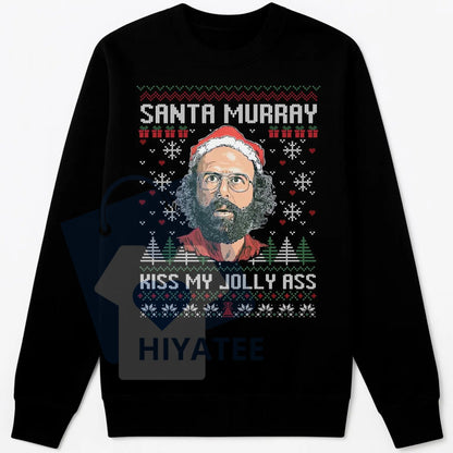 Stranger Christmas Shirt: Funny Murray Hawkins Ugly Xmas Sweatshirt, Santa Christmas Sweater, Retro TV Show Gift