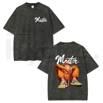 Retro 90s Anime Vintage T-Shirt – Oversized Washed Streetwear Graphic Tee