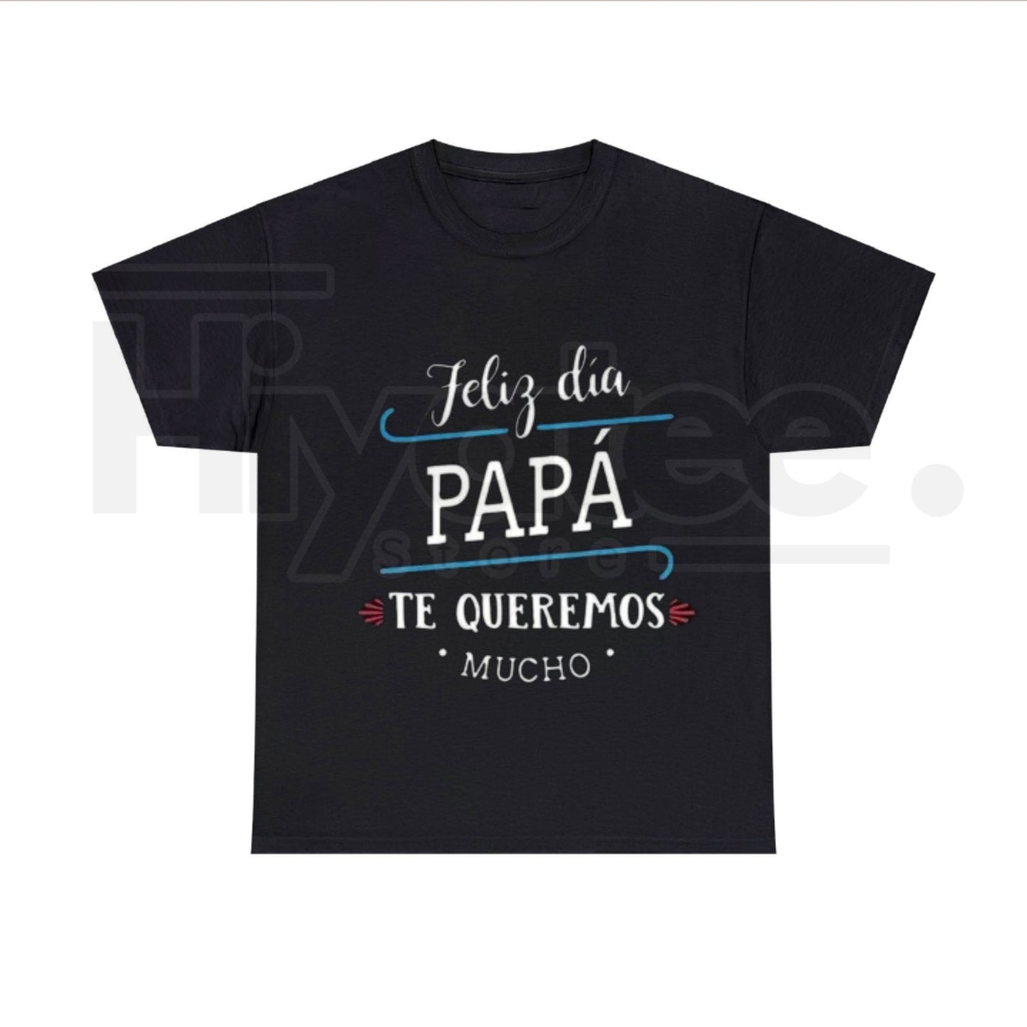 Home Break Feliz Día Papá T-Shirt – Men’s Black Cotton Spanish Father's Day Tee