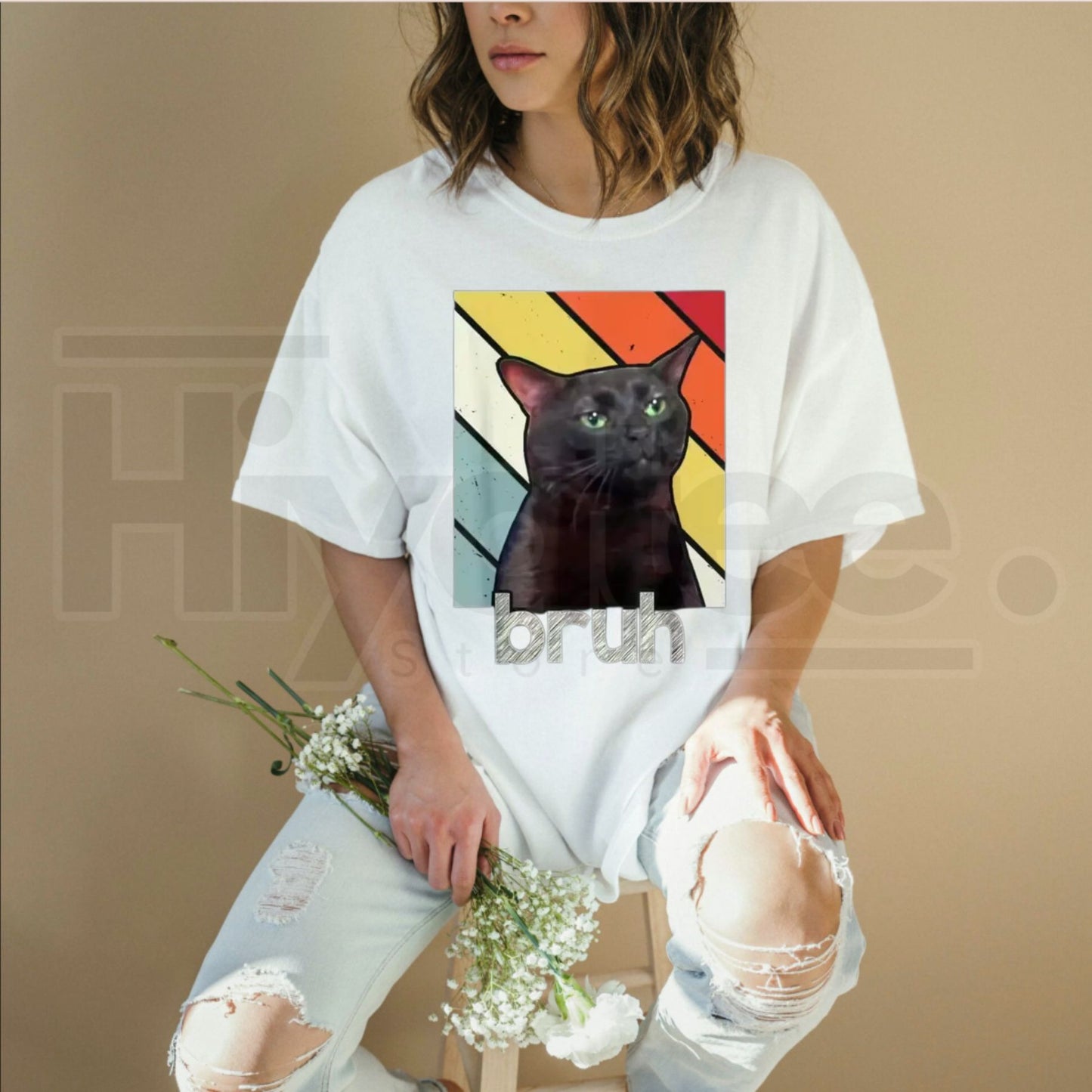 Funny Bros & Cat Meme Graphic Cotton T-Shirt for Boys – Cute Valentine's Day Gift for Kids