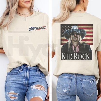 Vtg Kid Rock American Badass – 2024 Tour Fan T-Shirt
