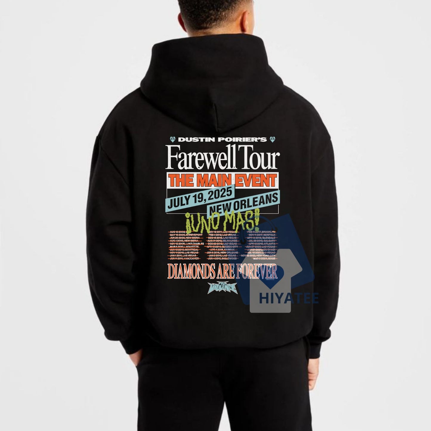 Dustin Poirier Farewell Tour Hoodie – UFC Legend Tribute Pullover for Fight Fans