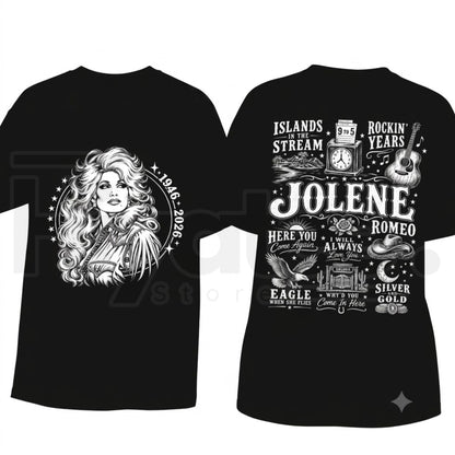Jolene Country Music T-Shirt – Queen of Country Style Tee, Vintage Inspired Dolly Legend Graphic Shirt