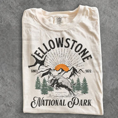 Bison Yellowstone National Park Shirt – Family Trip Matching Camp Tee