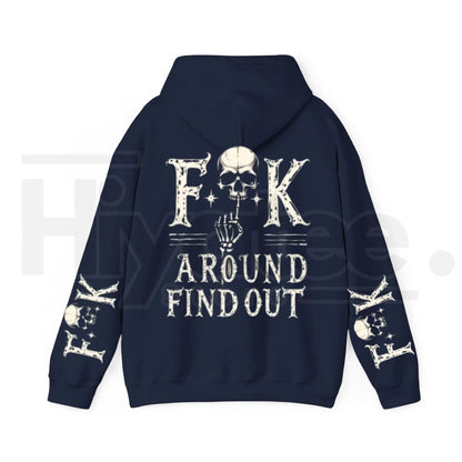 Women’s "Fuck Around And Find Out" Print Oversized Hoodie – Bold Graphic Statement Streetwear Pullover
