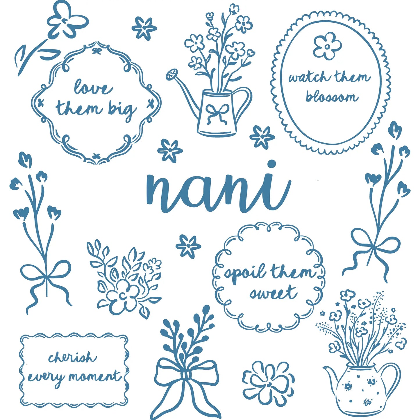 Comfort Colors® Custom Floral Grandma Shirt – Personalized Mama & Nana Flower Tee